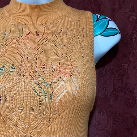 Free People Orange Knit Body Suit - Picture 6 of 6